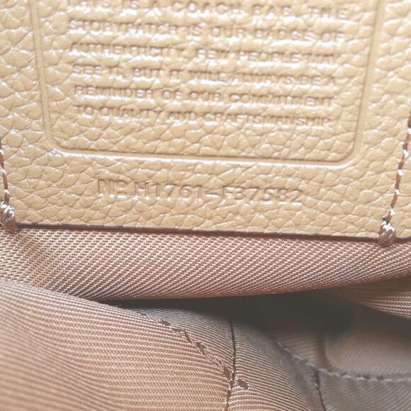 Coach Turnlock Rucksack 37582 Backpack Brown Pebble Leather Bag Retail $398 main image 13